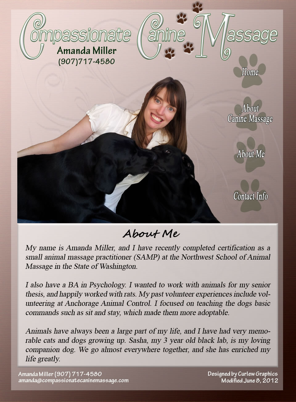 Compassionate Canine Massage | About Amanda Miller